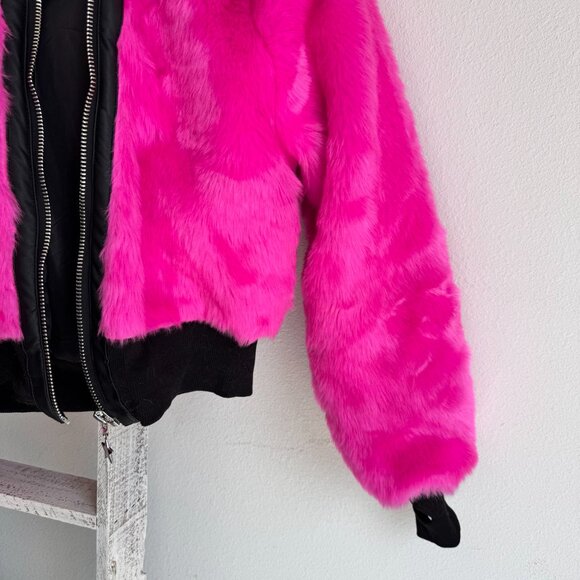 CLUB EXX / Dolls Kill Pink Fur Jacket - Never Worn, Size XS - Picture 7 of 10